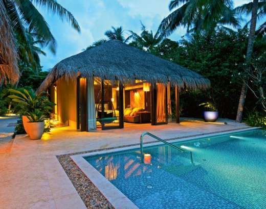 Beach Pool Villa Velaa Private Island Maldives